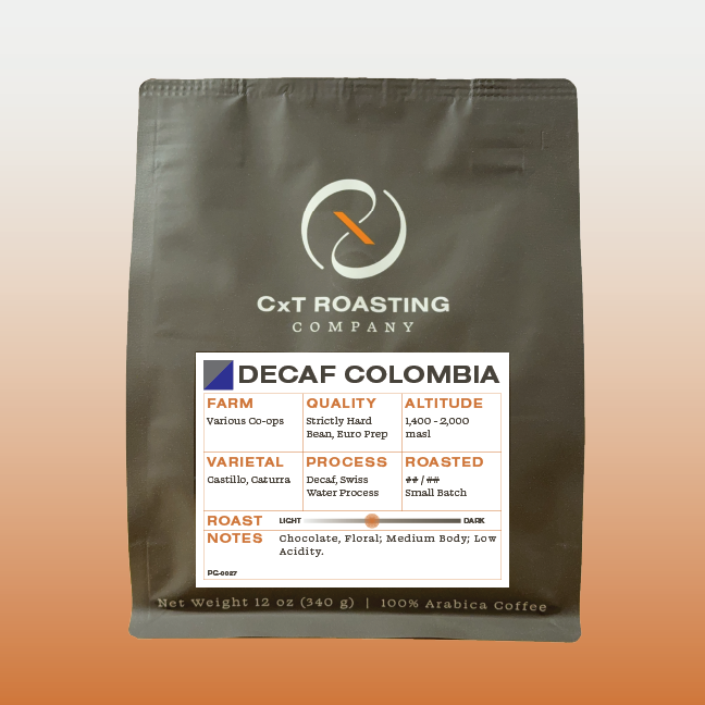 Decaf Colombian Excelso | CxT Roasting Company